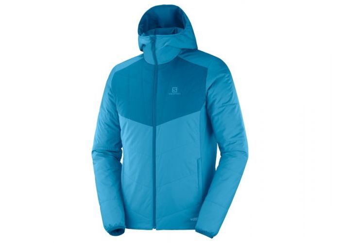 Salomon Drifter Mid Hoodie M Fjorrd Blue