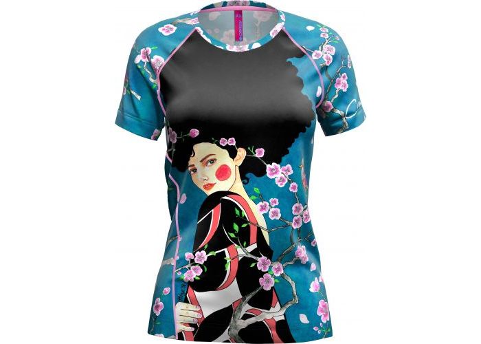 Dámske technické tričko Crazy Idea T-shirt Mountain Flash /hulya pesco