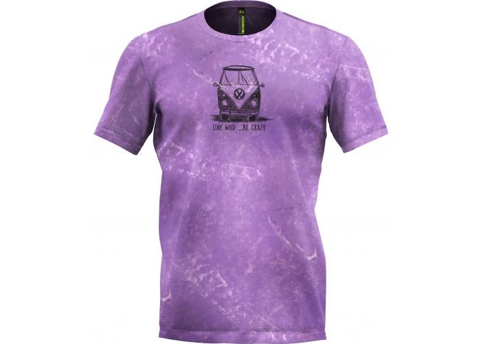 Pánske tričko  Crazy Idea T-SHIRT LOST Man Violet