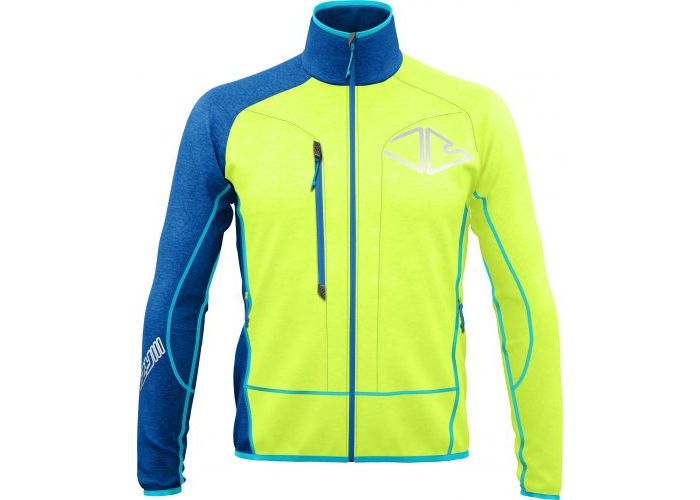 Pánska mikina CRAZY IDEA JKT AEROSPACE LIGHT Man Yellow Blue