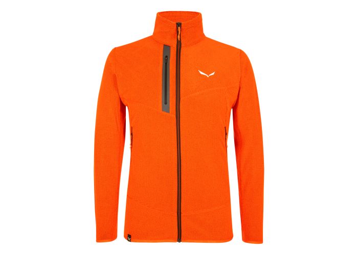 Salewa Paganella PL M JKT Pánska fleecová mikina 2 vrstva orange