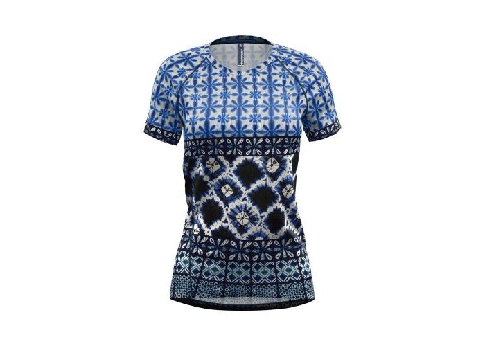 Dámske technické tričko Crazy Idea T-shirt Mountain Flash /shibori