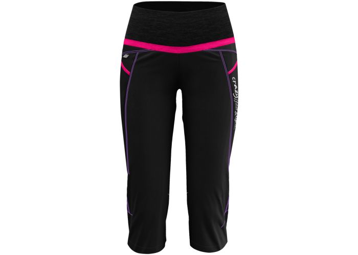 Crazy Idea Mid Exit 3/4 short Dámske fukčné kraťasy - pop 