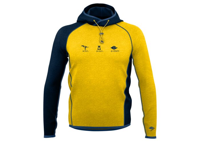 Crazy Idea PULL DIRECTOR light man pánska mikina Sulfur