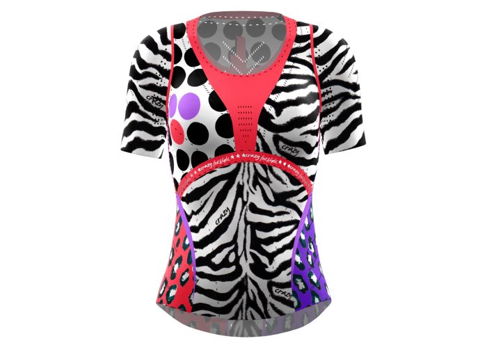CRAZY IDEA VOLTAGE Dámske tričko Black Zebra