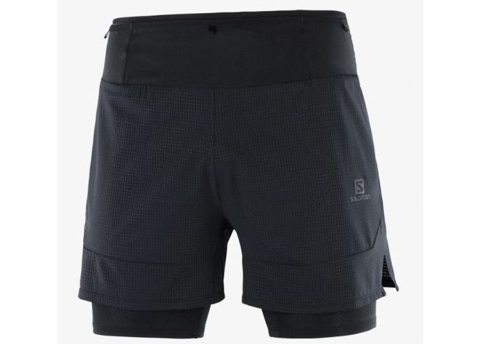 Salomon Sense 2in1 Short Man Pánske bežecké kraťasy Black