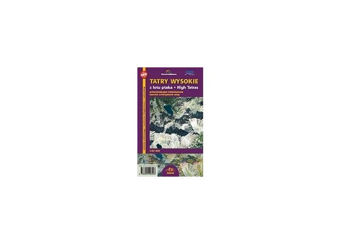 Turistická mapa TATRY WYSOKIE z lotu ptaka