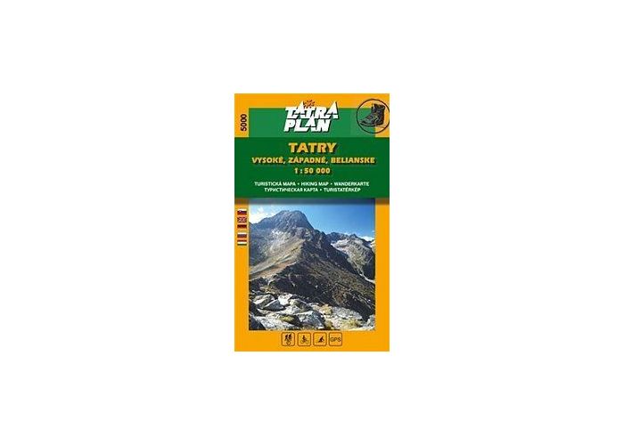 Turistická mapa TatraPlan VYSOKÉ TATRY - Vysoké, Západné, Belianske