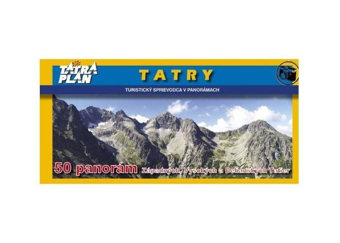 Turistická mapa- sprievodca TatraPlan TATRY - panorámy