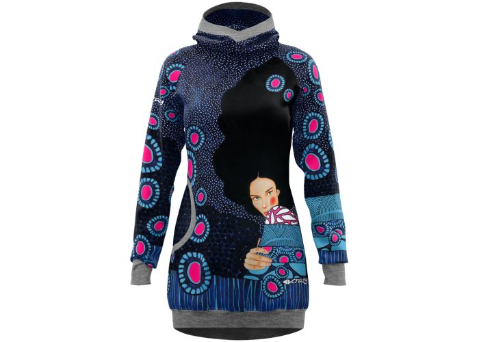 Dámska mikina CRAZY IDEA SPRITZ DRESS W Hulya Vento 22/23  