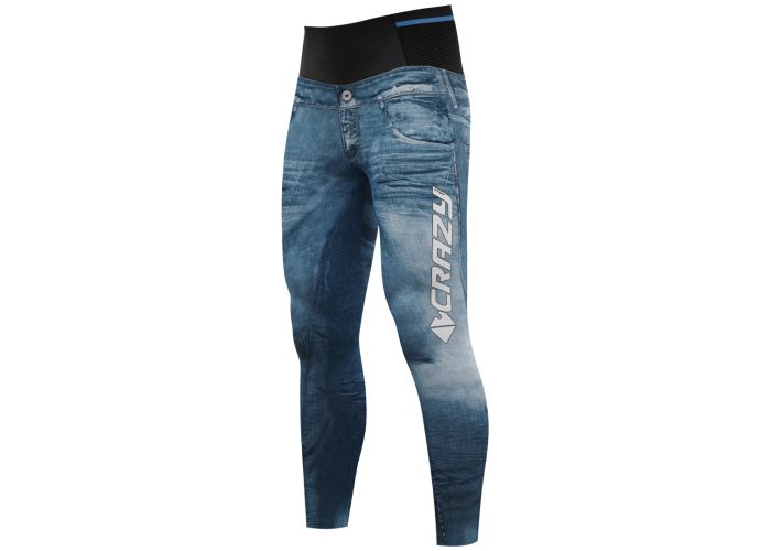 Legíny CRAZY FUSEAUX UMBOLT MAN Print light jeans 22/23