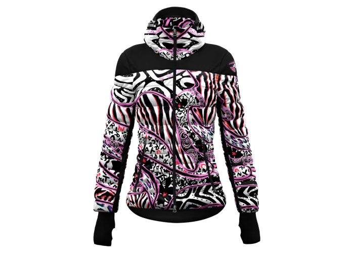 Dámska bunda Crazy Idea JKT Crows W Zebra Mix 22/23 