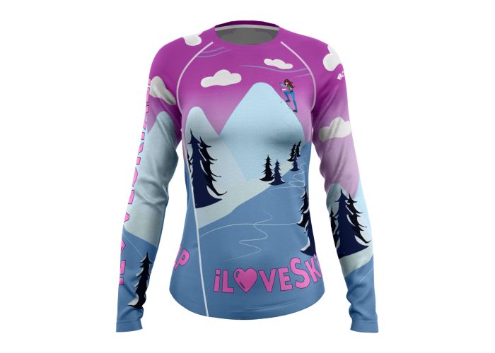 CRAZY IDEA dámske tričko long sleeve Aria I love skialp 22/23 