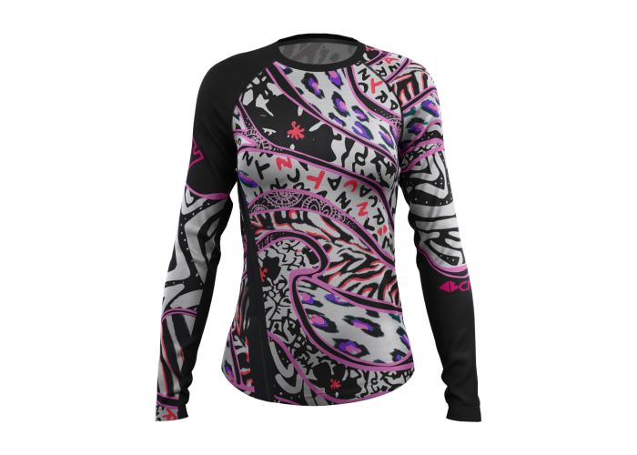 CRAZY IDEA dámske tričko long sleeve Aria Zebra mix 22/23  