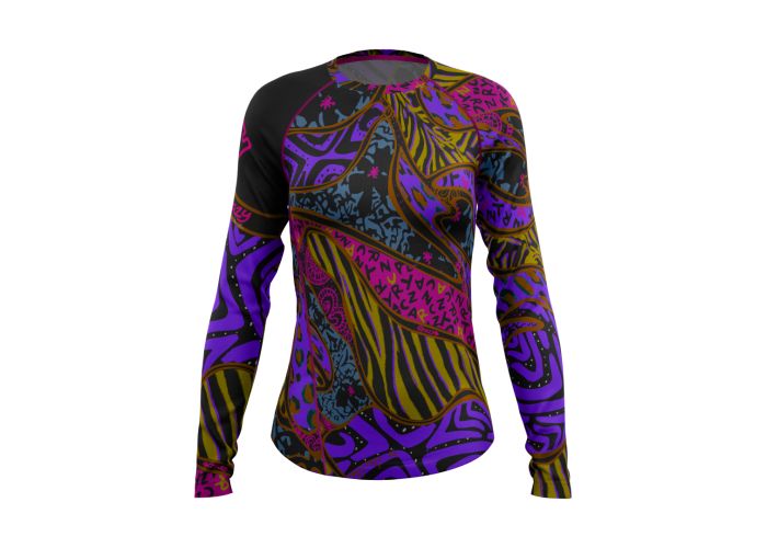 CRAZY IDEA dámske tričko long sleeve Aria Zebra mix color  22/23   