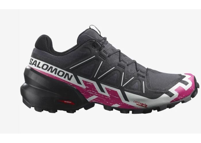 Bezecka obuv - Salomon SPEEDCROSS 6 W Ebony/white/very berry