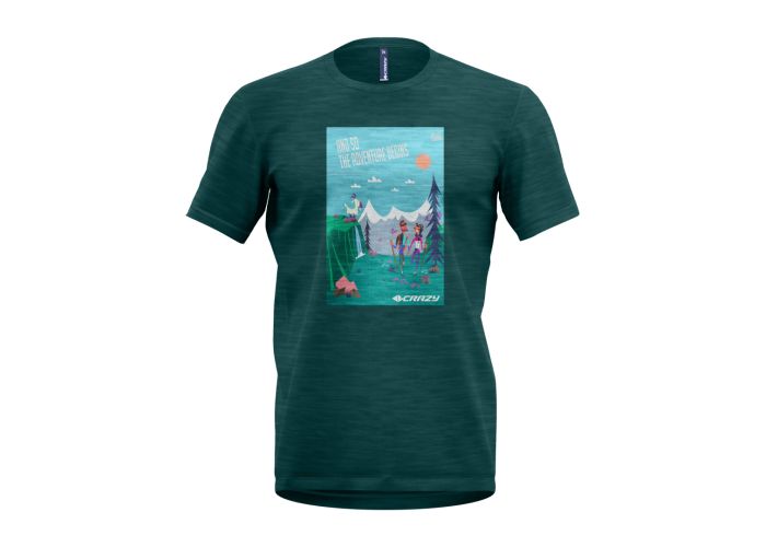 Crazy Idea T-shirt JOKER Pánske tričko I love mountain early 23