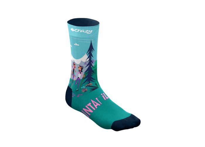 Ponožky CRAZY IDEA socks I love mountain 23