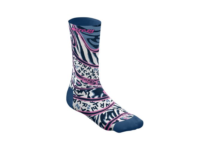 Ponožky CRAZY IDEA socks Zebra mix vento 23