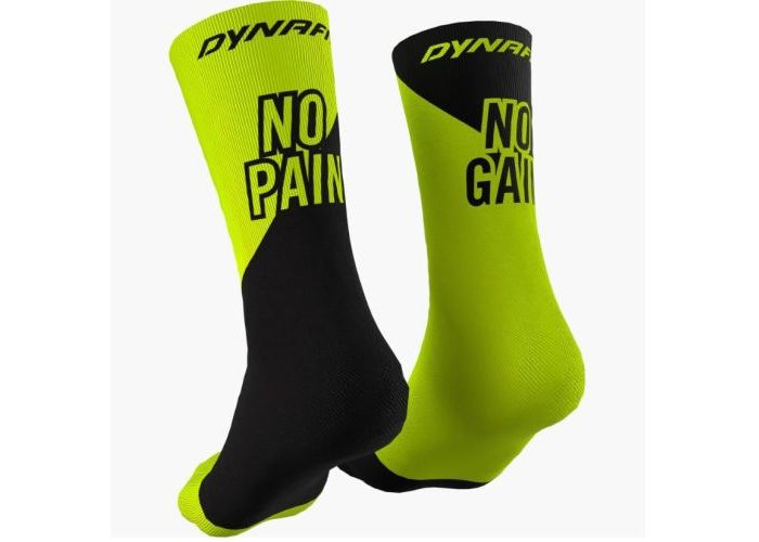 Ponožky Dynafit No pain no gain Neon yellow Black out