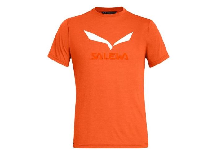 Salewa Solidlogo Dry M T-Shirt red orange melange