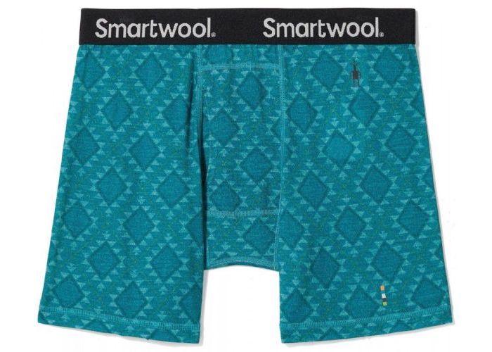 M MERINO PRINT BOXER BB, deep lake boxerky
