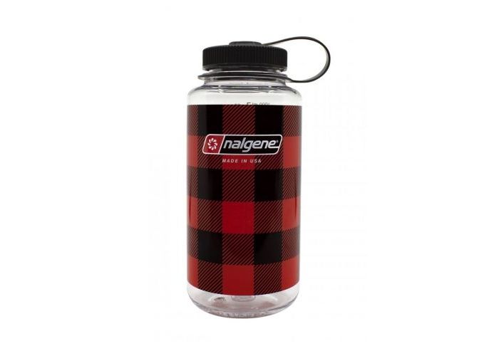 Nalgene fľaša Wide Mouth Red Plaid 1l