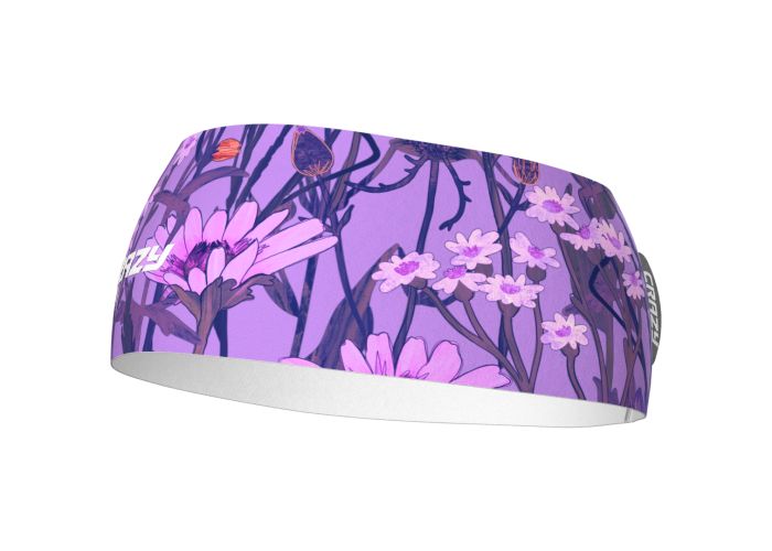 Crazy Band Sharp Cut Print Alpin Flower čelenka bufka