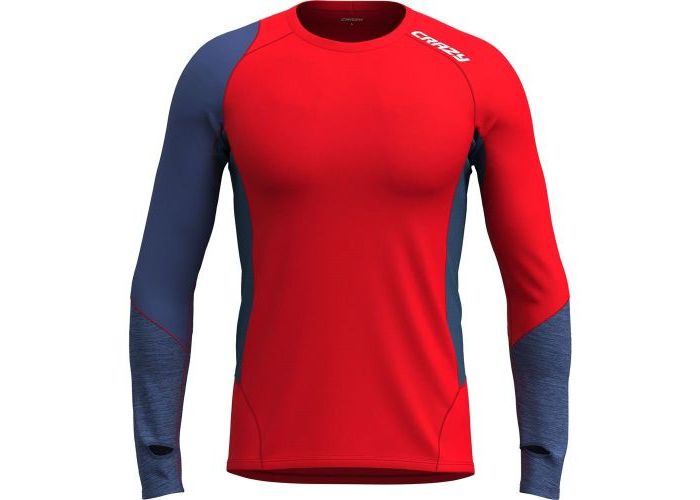 Crazy Long-Sleeve Shot Man Slate pánske tričko